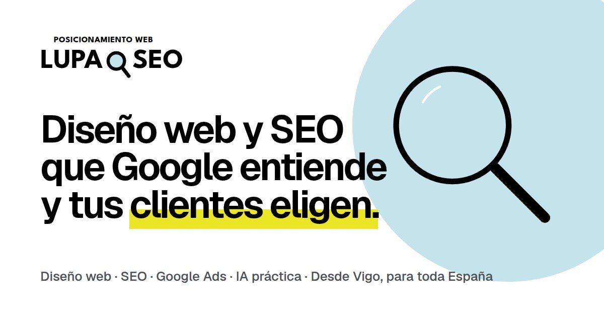 Lupaseo, diseño web y SEO desde Vigo