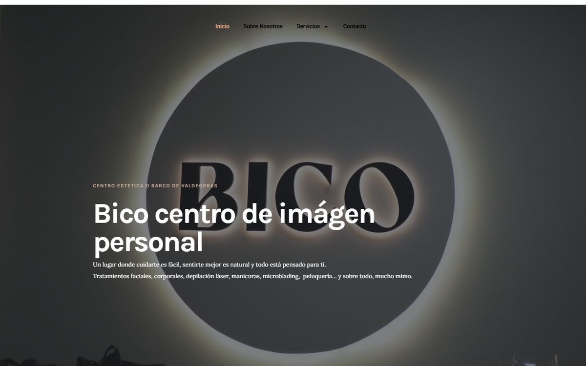 Web de Bico Salón