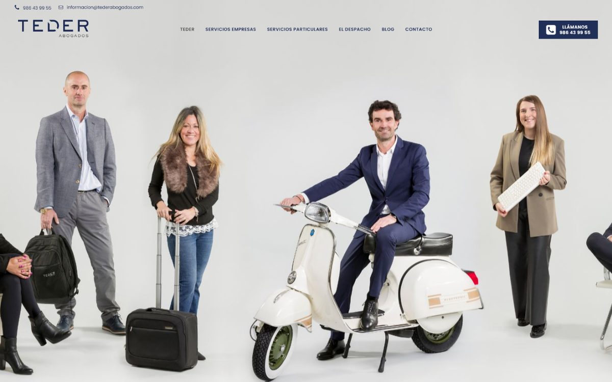 Web de Teder Abogados, despacho de abogados en Vigo